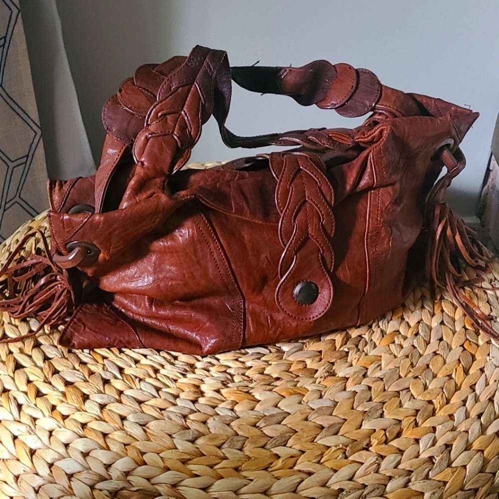 Brown Leather Handbag